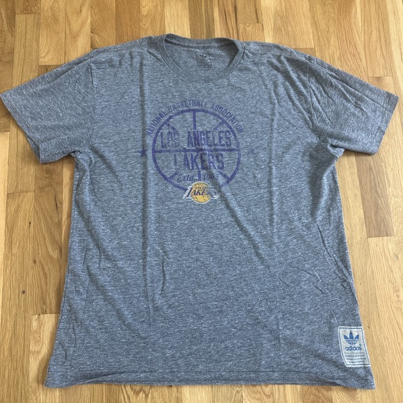 Los Angeles Lakers NBA‎ Nike Dri Fit Practice T-Shirt Size XL Grey. Perfect - Picture 1 of 6